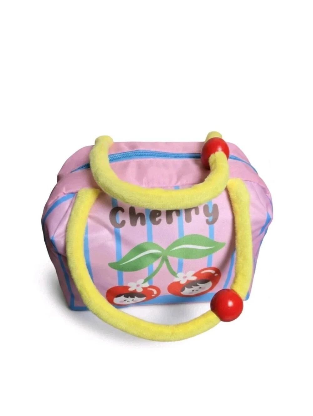 Cartoon Cherry Print Insulated Lunch Bag Snacks Cooler Tote Girls Cherries New